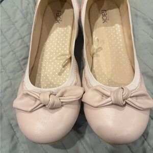 Nordstrom Light Pink Flats with Knot Detail KIDS